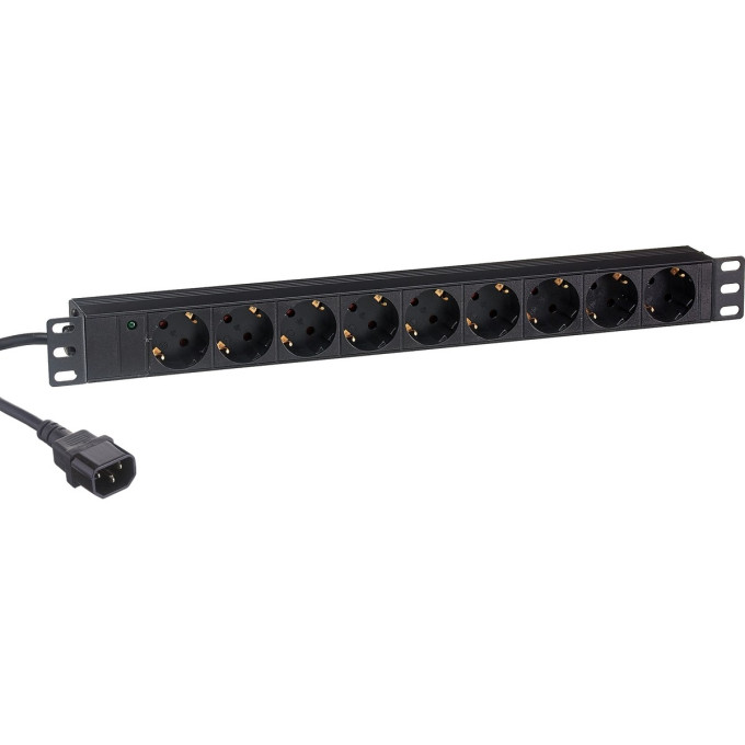 Блок розеток EXEGATE SERVERPRO PDU-19H906 AL-9S-C14-2,5CU EX280852RUS EX293838RUS
