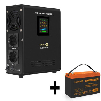 Комплект EXEGATE ИБП EX295995RUS + батарея 100Aч EX285656RUS 1шт