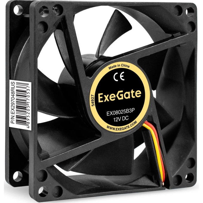 Вентилятор 12В DC EXEGATE EX08025B3P EX297048RUS