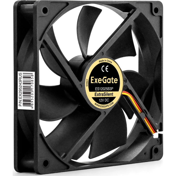 Вентилятор 12В DC EXEGATE EXTRASILENT ES12025B3P EX295243RUS